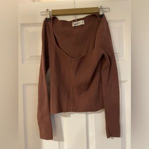 Abercrombie brown size medium sweater worn once